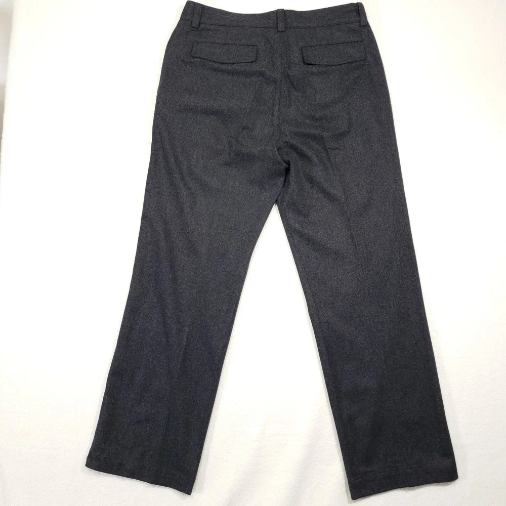 Banana Republic Dress Pants Mens 34/32 Gray Wool Blend Trousers Military Tab VTG